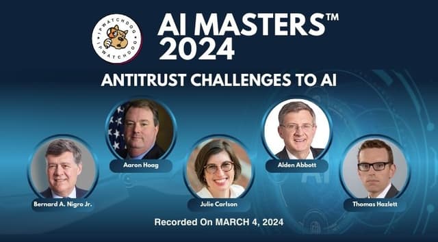 Artificial Intelligence 2024 – Antitrust Challenges to Artificial Intelligence – March 5, 2024