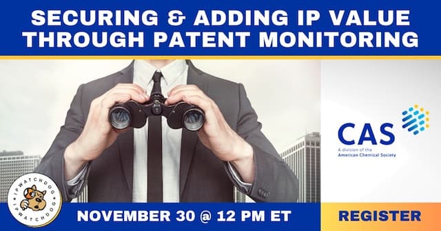 Securing & Adding IP Value through Patent Monitoring – Nov 30, 2023