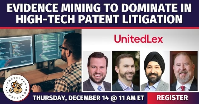Evidence Mining to Dominate in High-Tech Patent Litigation – Dec 14, 2023